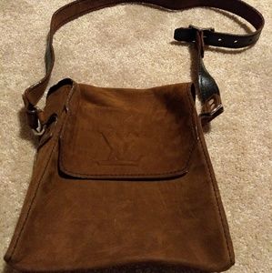Suede purse